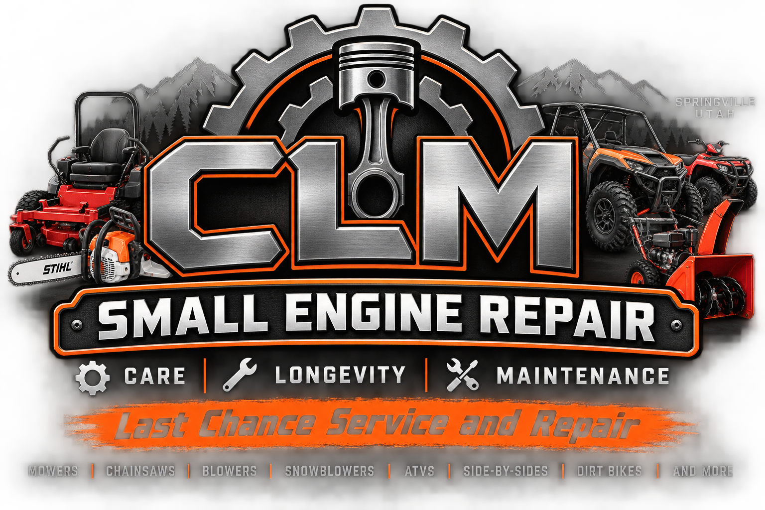 CLM Small Engine Repair Logo